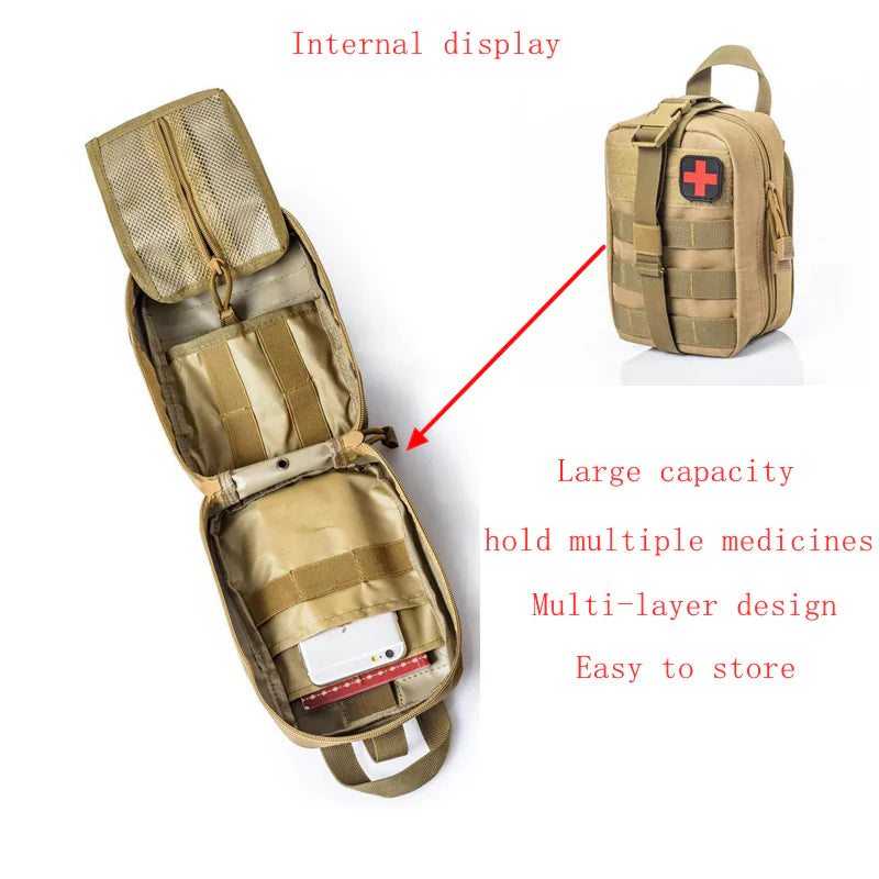 Tactical First Aid Kit Medical Molle Rip Away EMT IFAK Survival Emergency Bag