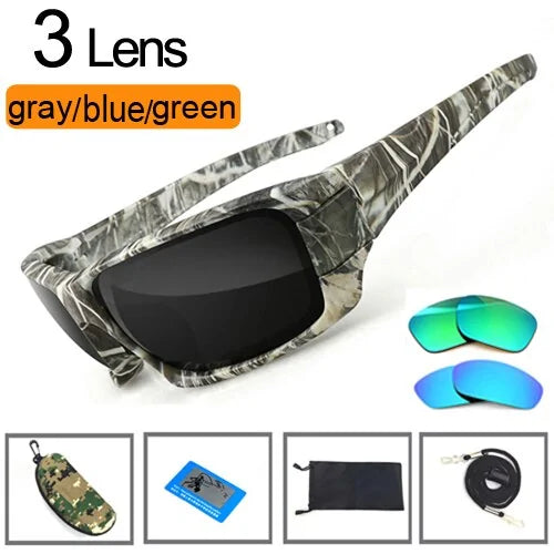 NEWBOLER Fishing Sunglasses: Polarized Lens Camouflage Frame